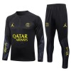 Paris Saint-Germain Quarter Zip Training Huppari Suits 2023-24 Musta - Miesten